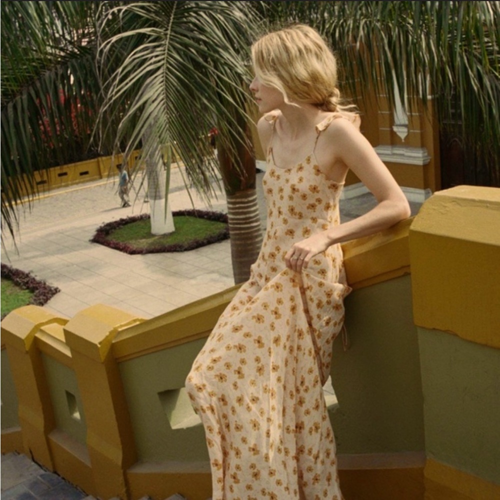 NWOT DÔEN Dove Dress in Sunny Anemone Floral